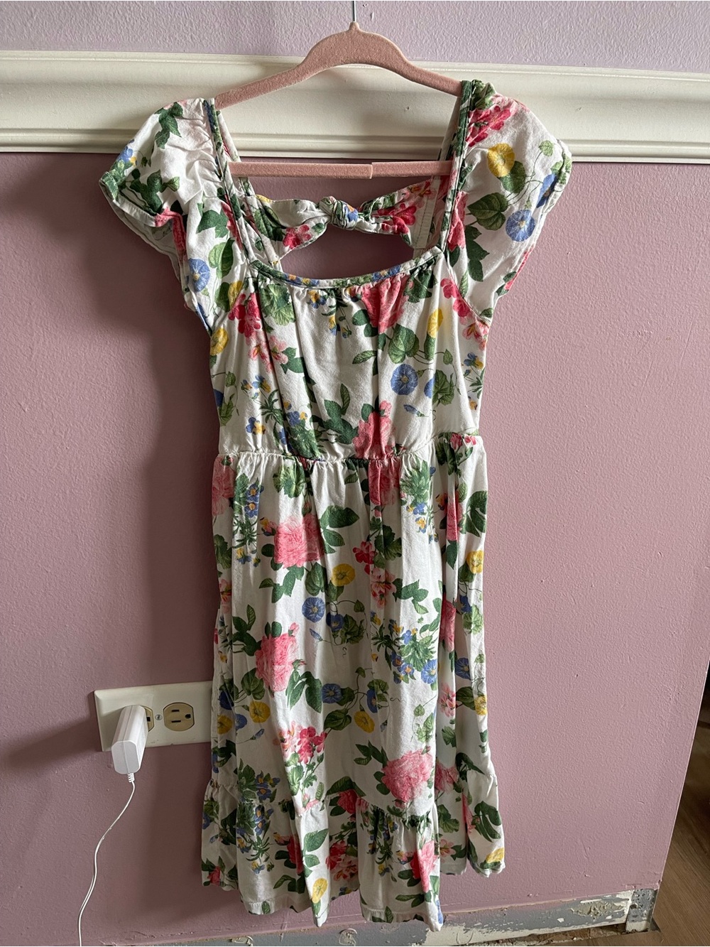 Old Navy girls' floral fit-and-flare dress